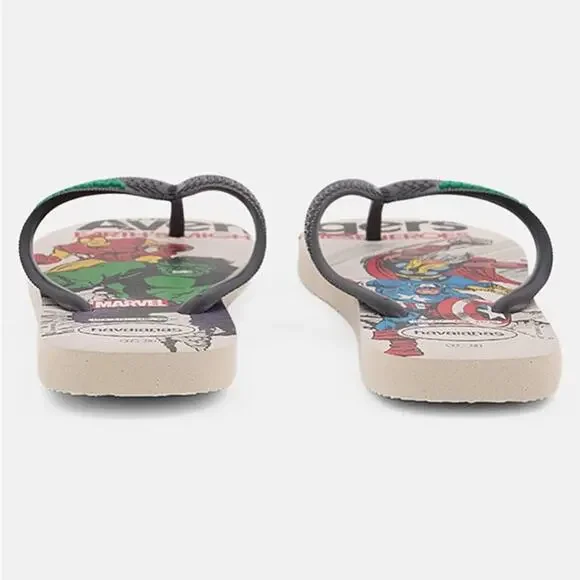 Havaianas The Marvel Avengers Hulk Thor Thong Flip Flops Sandals Men Size 13 - Picture 2 of 7